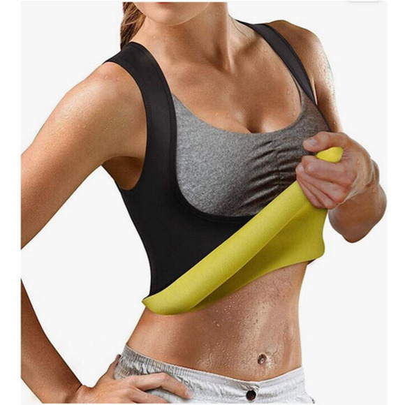 Women's Hot Sweat Sauna Body Shaper Slimming Vest Thermo Neoprene Waist Trainer - Picture 1 of 12